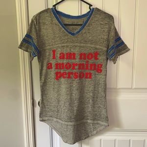 “I am not a morning person”